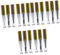 Healvian 3 Sätze Make-up-tuben Wimpernbürstenflaschen Mascara-tube Klare Mascara Für Wimpernvolumen Make up Zubehör Lip Gloss Tubes Unterverpackungsflaschen Unterflaschen Golden 6 Stück * 3