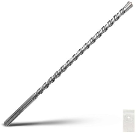 25/32 x 20 inch SDS Max Rotary Hammer Drill Bit, 20x520mm Carbide Tip Masonry Drill Bit,Concrete Drill Bit for Masonry, Brick, Stone, Concrete (Length :520mm / 20 inch, 20mm (25/32 in) Diameter)