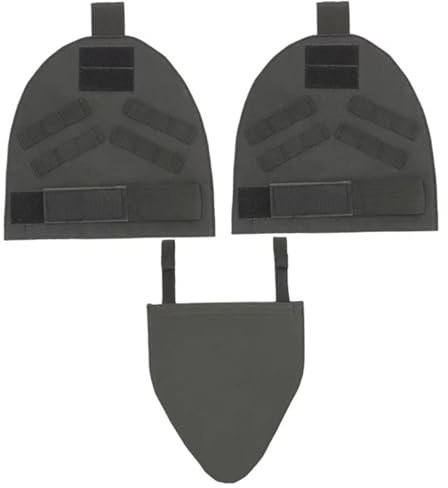 Ngbbby 3 Teile/Satz Airsoft Paintball Molle Schulterpolster und Abnehmbare Leistenpolster Nylon Paintball Molle Schutz, Plattenträger Schulterpolster