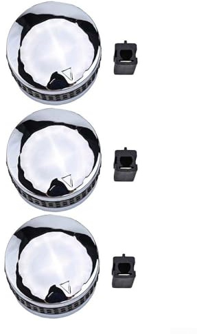 Hochwertige Grillregelknöpfe Ersatzteil für Gasgrills D-Ventiladapter Chromoptik Rutschfester Griff Einfache Installation Ohne Werkzeug Plastik 5.7cm x 3.8cm Silber(3pcs)
