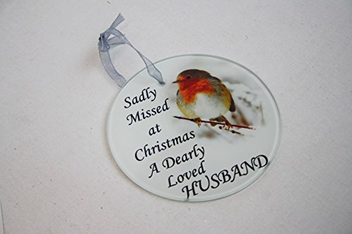 Weihnachtsbaum-Ornament, Rotkehlchen, hängend, zum Gedenken an Verwandte, Husband