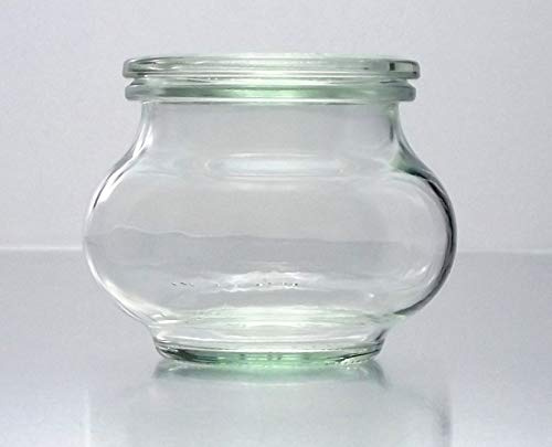 12 Weck Einkochgläser RR60 Schmuckform 220ml mit Glasdeckel, Ringen und Klammern im Original Weck Karton (Mit Glasdeckel, Ringen und Klammern)