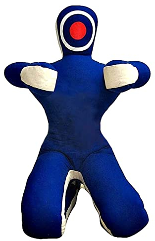 Grappling Dummy Rox Passform MMA Realistische Judo Boxsack Grappling Dummy – Sitzposition – Hände vorne blau weiß