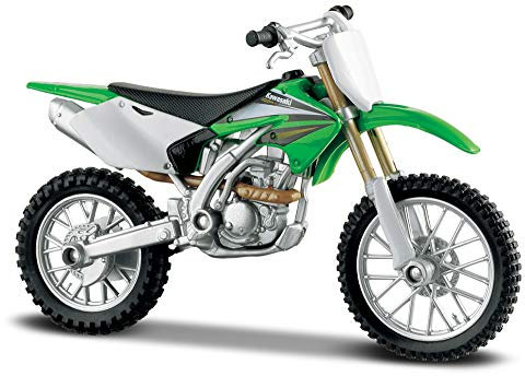Maisto 1:18 MOTORBIKE KAWASAKI KX250F Motorbike - 1:18 Scale - Incredibly Detailed Die-Cast Replica Collectiblt Motorcycle Model, Green