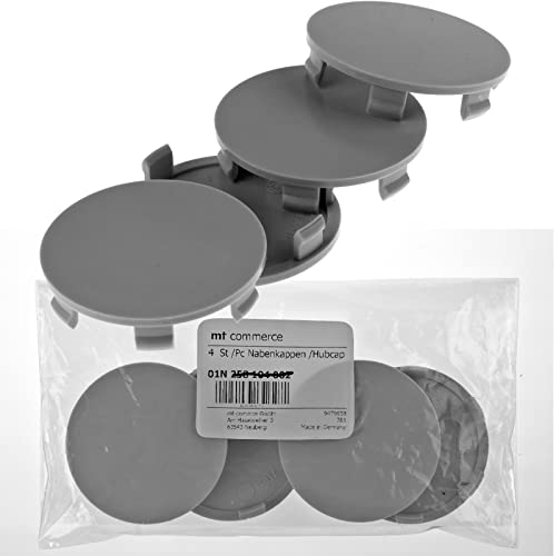 RKC 4X 60 mm Nabenkappen Felgen Deckel Radnaben Kappen Grau für Brock RC Design Platin