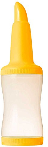 Urban Bar Freepour Bottle 1.05 Litres - Plastic Store and Pour Juice Bottles, Yellow