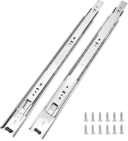 Schubladenschienen ohne Absenkautomatik 16 Inch 6 Paar