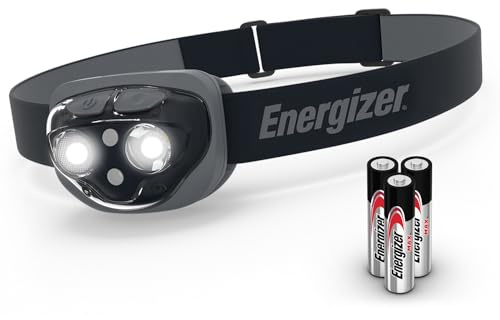 Energizer PRO-360 LED Headlamp, IPX4 Water Resistant Headlamps, High-Performance Head Light for Outdoors, Camping, Running, Storm, Survival LED Light for Emergencies (Batteries Included)