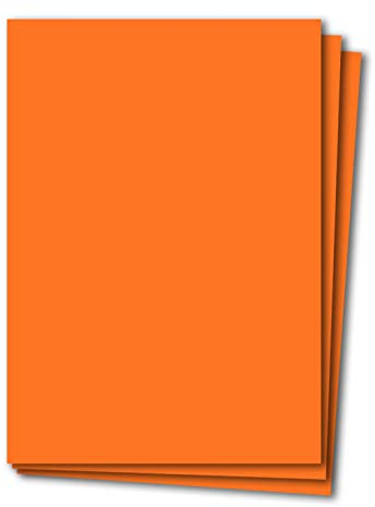 Glüxx Agent 50 Blatt Tonkarton DIN A4 - Orange - 240 g/m² Dicker Bastelkarton - 21,0 x 29,7 cm Pappe zum basteln für Fotoalbum Menükarte Bedruckbar DIY kreativ Sein