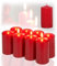Candelo 8er Set Stumpenkerzen DEKO Weihnachten Kerzen Rot - 5,8cm x 12cm - Advent Kerze Weihnachtsdekoration - Weihnachtskerzen für Adventskranz