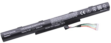 vhbw 1x batería Compatible con Acer Aspire E5-575-54FX, E5-575-58VE, E5-575-72L3, E5-575-77HG Notebook (2200 mAh, 14,8 V, Li-Ion)