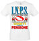 T-Shirt Maglia Simpatica per Festa Pensione con Scritta : istituto Nazionale Pensionati scatenati - Gadget per Festa Pensione (Taglia L)