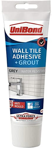 UniBond 2643637 Ultraforce Wall Tile Adhesive and Grout, Grey