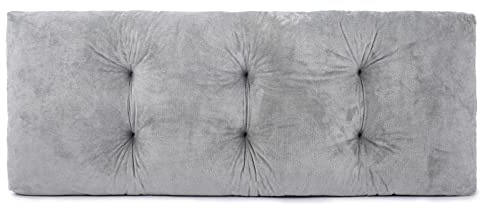 JAMPAYANG Bench Cushion, Non-Slip Tufted Bench Cushions for Swing, Shoe Storage, Window Seat (36x14, Grey)