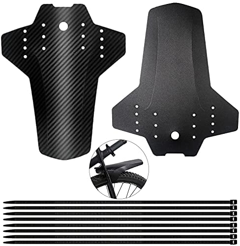 GIAK Mudguard MTB Schutzbleche Mountainbike Fahrrad Schutzblech MTB Spritzschutz Für 26/27.5/29 Zoll Vordere und Hintere Kompatible Mudguard 2 Stück Fahrrad Mud Guard (A)