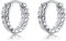 Ohrringe Blätter Creolen Silber 925 Gold Kleine Ohrstecker Schmuck Geschenke für Damen Frauen Mädchen Freundin