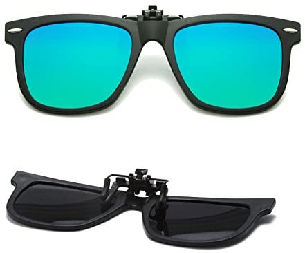 Long Keeper Sonnenbrillen Aufsatz Brille Polarisiert - Kinder Sonnenbrillen Clip Kinderbrille für Brille, Brillenträger, mit UV Schutz für Jungen Mädchen