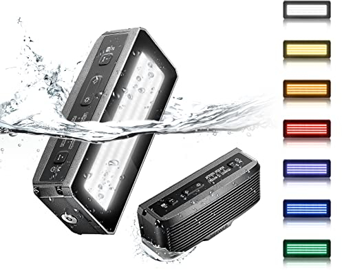 NEEWER WP12 Unterwasser Tauchlicht, 33ft/10m IP68 Wasserdichtes LED Video Licht mit Kugelkopf, 1900mAh 5600K CRI97+ TLCI98+ 2600lux/0,5m(Modus:BOOSTER),5 Effekte, Magnetische Aufladung für DSLR Kamera
