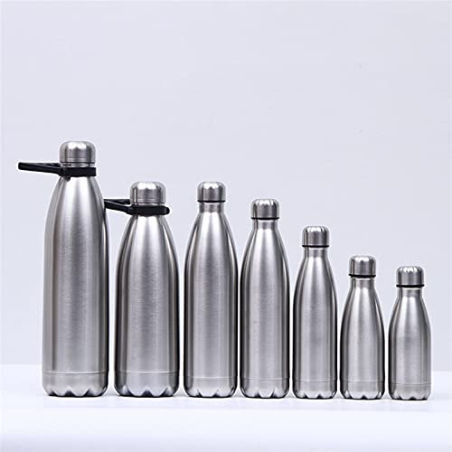 Botella de agua deportiva con termo aislado, botella de agua de acero inoxidable, botella de agua portátil para beber, gimnasio, deportes, ciclismo, artículos para beber, regalos escolares (350 ml, pl