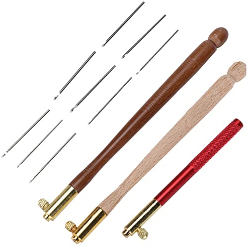Aari Nadel Tambour, Häkel Haken Verriegelung Perlen Nadel Haken Luneville Embro Stricken DIY Nähzeug Ok Stickerei Kit Punsch für Stickerei Perlen