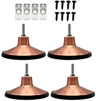 chiwanji 4pcs niveleurs de Pieds de Table de Billard 6 Pouces Pieds de nivellement réglables en métal Robuste sans endommager Le Sol pour Accessoires de