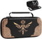 TiMOVO Tasche Kompatibel mit Nintendo Switch OLED Modell 2021 & Switch, Hartschalen Aufbewahrung mit 10 Spielkartenhaltern Switch Konsole Zubehör Dauerhafte Tragetasche Hülle Case, Schwarzer Goldadler