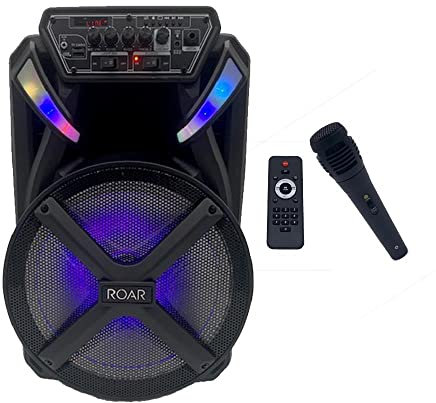 Roar RS-02 MKII Portable Battery Bluetooth PA System Speaker inc Wireless Mic Karaoke 500W