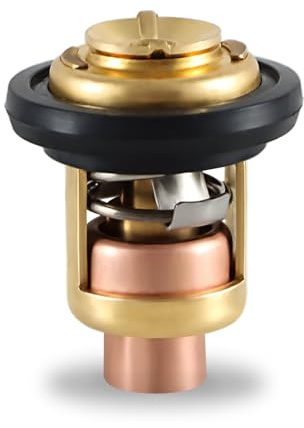 HIMARKLIF Termostato compatible con Honda Marine 8HP 9.9HP 15HP 20HP 25HP 30HP 40HP 50HP 60HP 75HP 90HP 200HP 225HP 4 tiempos Motores fueraborda reemplazo: 19300-ZW9-003 19300-ZY3-023 6640114