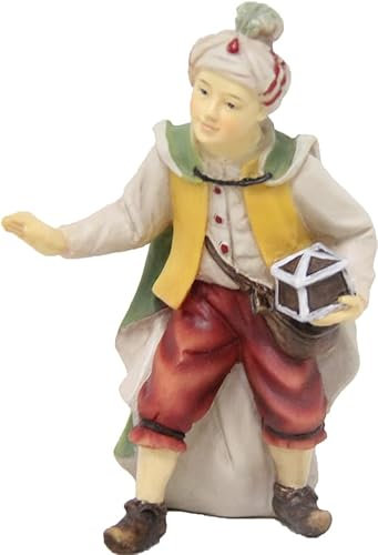 FADEDA Elefantentreiber/Höhe:13 cm/handbemalt/detailgetreue Krippen Figuren - Weihnachten Tisch Dekoration Krippe Zubehör