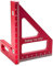 45/90 Gehrungsdreieck Lineal Aus Aluminiumlegierung, 3D Multi Winkel Messlineal Holzbearbeitungswinkel, Hochpräzises Layout Messwerkzeug Für Ingenieur Und Schreiner (Rot)