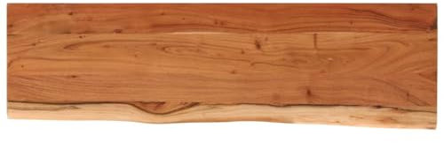 vidaXL Wandregal 100x30x2,5 cm Rechteckig Massivholz Akazie Baumkante