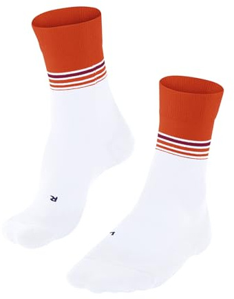 FALKE Damen Laufsocken RU4 Endurance Cool W So Funktionsmaterial antiblasen 1 Paar, Weiß White 2008 Stripe, 41-42