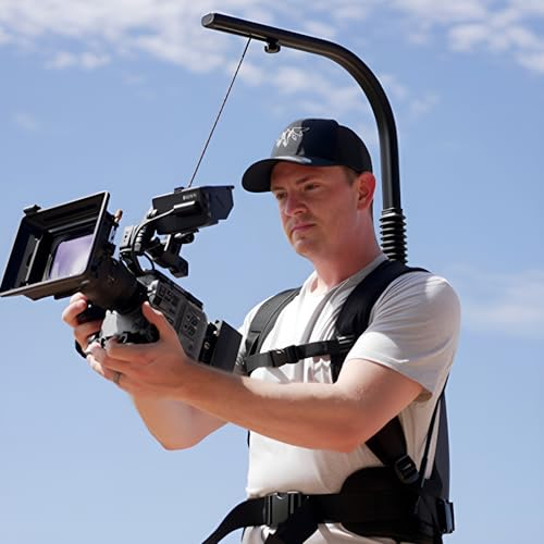 DFCINE Camera Vest - Shoulder Mount Support System for DJI Ronin M, RS2, RS3, RS3 PRO, ZHIYUN Crane etc - Comfortable and Adjustable Body Harness for Long-Duration Shooting (8-18kg Vest)