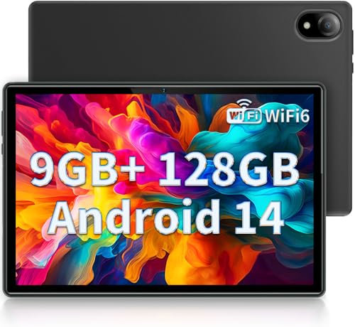 DOOGEE U10 Tablet 10.1 Pulgadas, WiFi 6 Android 14, 9GB RAM+128GB ROM, 1280 * 800 IPS, 5060mAh, TÜV, OTG, Face ID, Bluetooth 5.0, 8MP+5MP, Gris