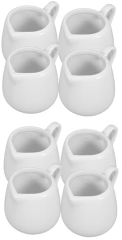 Anneome 8 Pz cucchiaio di salsa piccola brocca per il latte di base brocche di latte da piccole padella pentolino crema caffettiera mini tazza di salsa mini brocca di latte