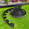 Rouleau Bordure Jardin Exterieur 10M en Plastique Noir avec 30 Piquets - Bordure de Jardin Flexible,Résistante aux Intempéries, Idéale pour Allées et Parterres - Parfait pour Salon de Jardin Exterieur