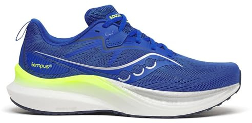 Saucony Men's Tempus 2 Sneaker, Lapis/White, 12.5
