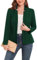 MINTLIMIT Blazer da donna Business Casual Aperto Frontale Manica Lunga Blazer Lavoro Ufficio Giacche Balzer con Tasche 2024, Verde scuro, XXL