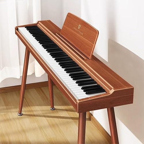 TERENCE P10 Teclado de Piano 88 Teclas Sensibles para Principiantes y Estudiantes | Sistema Triple Pedal, Altavoces 20W Estéreo, Conexión Doble Auriculares, Portátil para Hogar y Estudio