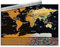 Scratch off World Map with Flags,Travel Map Poster 40x30cm, World Map Pin Board for Tracking Adventures and Learning Geography for Students, Travel Enthusiasts and Geography Enthusiasts to Record