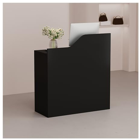 ZHENGQIAN Kleine Empfangstheke,Kleiner Rezeptionstheken,Rezeption, Abschließbarer,Empfang Stehtisch for Büro Messetheke,Kleiner Vordertresen,Einfach Moderner(C,80cm/31.5in)