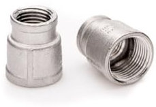 POLBERIS Manicotto riduttore 3/4'' x 3/8'' in acciaio inossidabile 316 BSP filettato filettato filettato BSP G ISO-7 Rp antiruggine