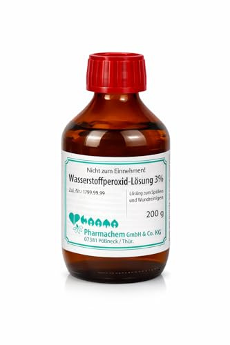 Wasserstoffperoxid-Lösung 3% - 200 g - in hochwertiger Glasflasche