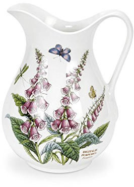 Portmeirion BG47300 - Giardino botanico, 3 pt. Ewer, ceramica, base bianca/vedere foto