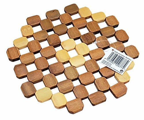 HAC24 Topfuntersetzer aus Bambus Topf Pfannen Holz Untersetzer Tischuntersetzer