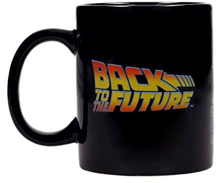SD TOYS Regreso al Futuro Pannello di Controllo Tazza, Ceramica 0, Nero e Arancione, 1 unità (Confezione da 1)