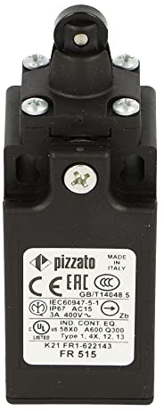 FR 515 | FR515 | PIZZATO MINIATURE LIMIT SWITCH WITH ROLLER PLUNGER ACTUATOR 1NO + 1 NC CONTACTS