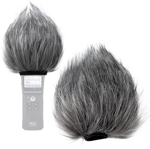 SUNMON H1n & H1 Mic Windscreen Muff Suitable for Zoom H1n and H1 Handy Recorder to Reduce Noise