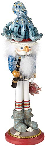 Kurt S. Adler 18-Inch Hollywood Octopus Hat Nutcracker Nussknacker, Mehrfarbig