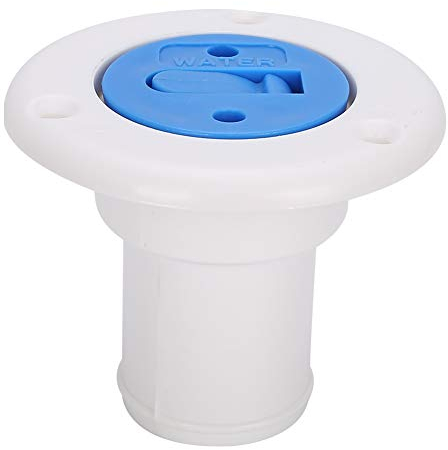 Entrada de agua - Tapa de llenado de entrada de agua | Tapa del tanque de llenado de agua de la cubierta Brida del tanque de llenado para manguera de 1‑1/2 pulgadas Accesorio para yates de RV y barcos